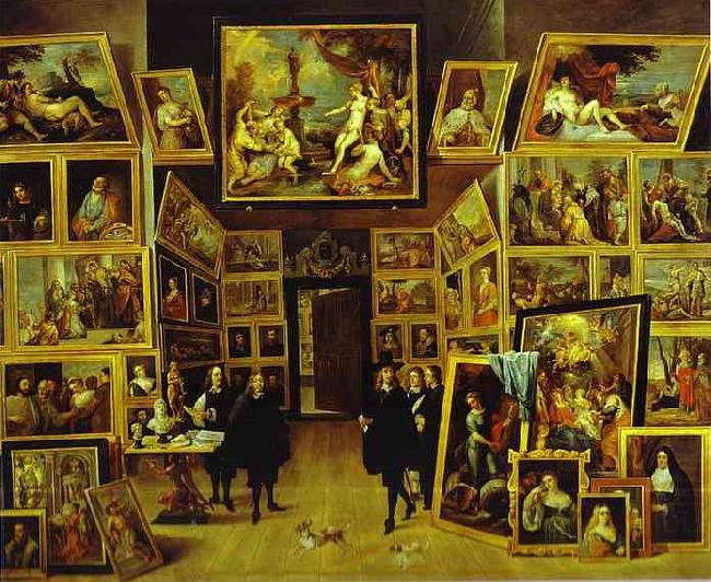    David Teniers Archduke Leopold William in his Gallery in Brussels china oil painting image